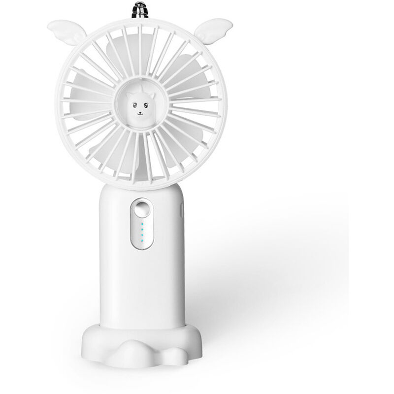 Ventilateur portatif, ventilateur de bureau USB, pour bureau de voyage,  ménage, blanc