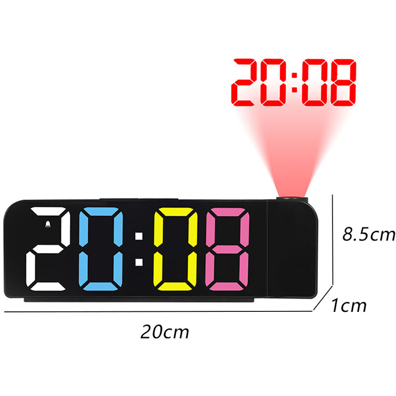 9€77 sur Horloge Numérique Solaire de Voiture Affichage LCD de Température  de Date - Lumière Blanche - Achat & prix