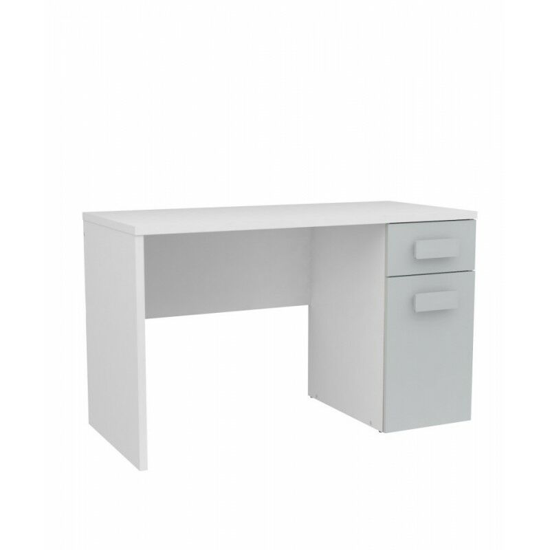 Pastel escritorio 1 caj¢n + 1 puerta 73x120x 55cm. Gris Perla