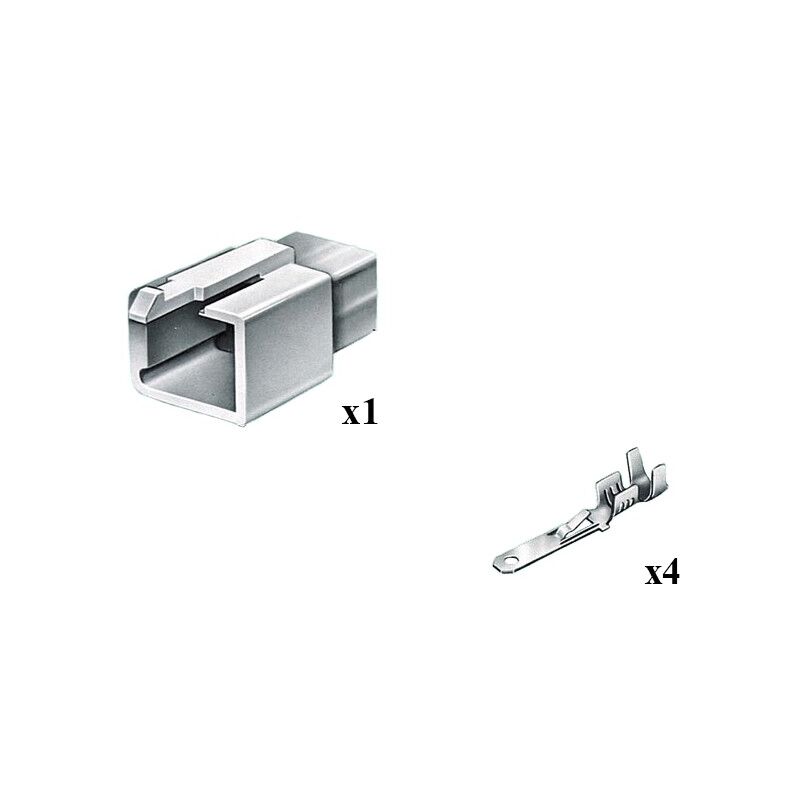 Kit connettore serie MQS maschio femmina 2 vie Cod A