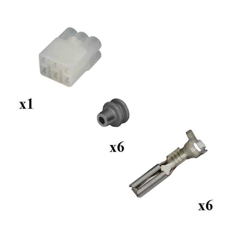 CONNETTORE SUMITOMO HM SERIES FEMMINA PORTA MASCHIO 2 VIE HOUSING 6090-1031