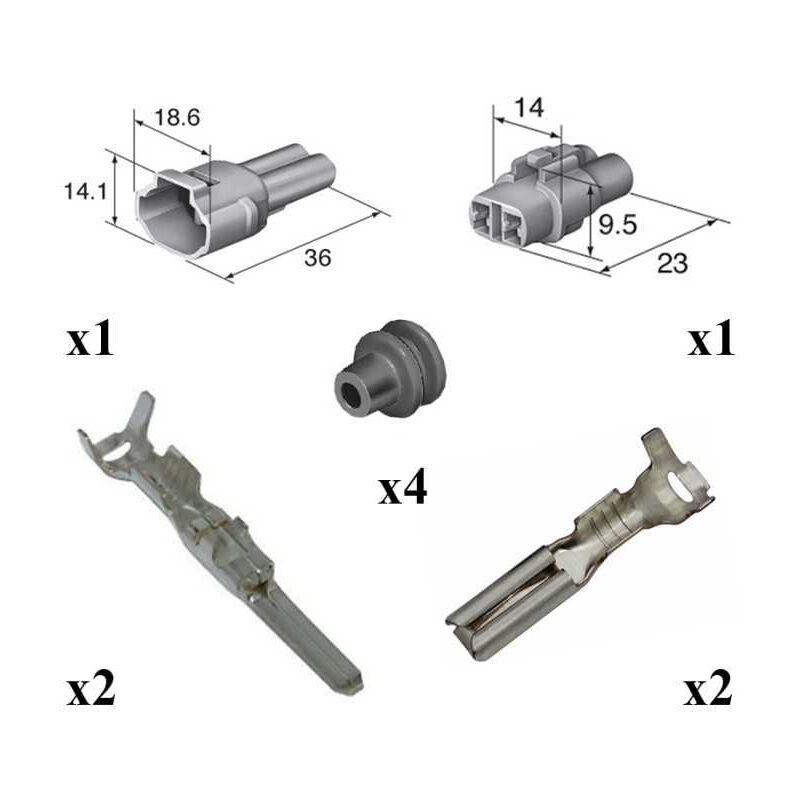 2.5mm JST SM 2 3 4 5 Connettore A Spina Maschio E Femmina Connettore
