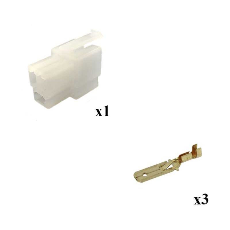 Connect Workshop Kit Portafusibile Mini Lama Con Terminali Femmina 250 - Set Da 4 Pezzi, Max 30A - 3