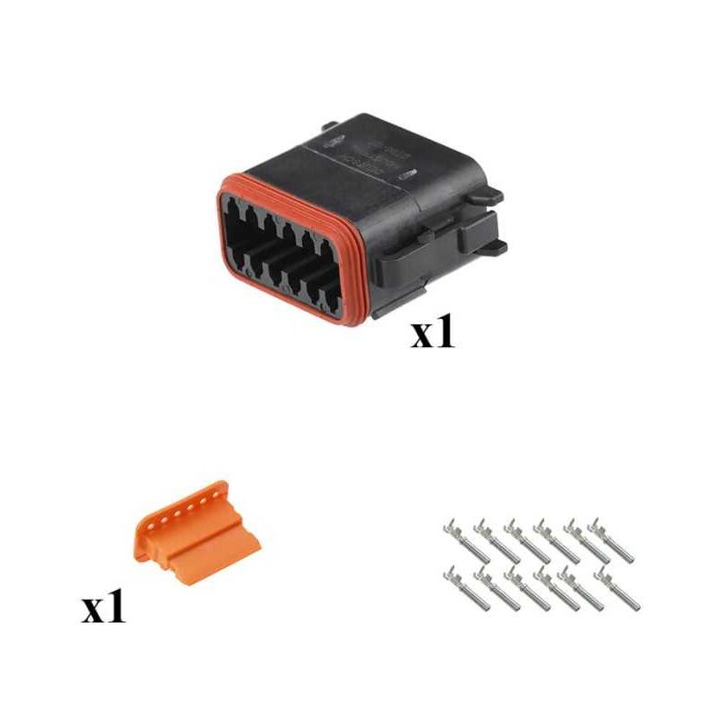 5 Kit 2 Pin Way DT Serie Connettore Impermeabile 14-20 AWG 13 Amps 5 Kit 2 Pin Way DT Serie Connettore Impermeabile 14-20 AWG 13 Amps