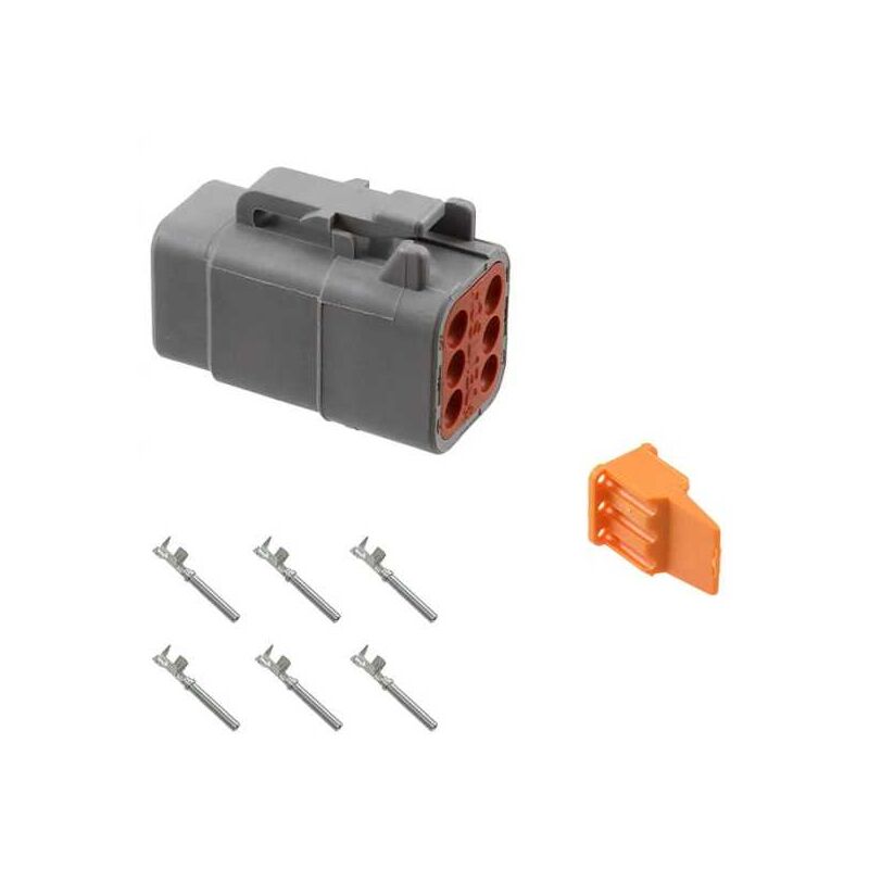 Kit Connettore Elettrico Serie DT Maschio 6 Poli - TE Parts (Nuovo)