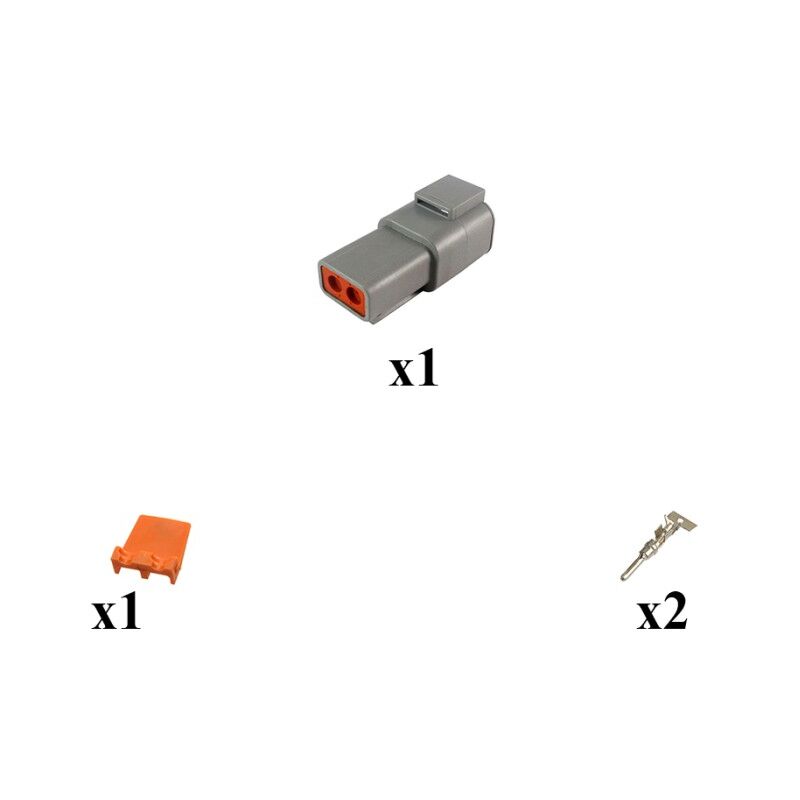 Kit connettore serie DT porta femmina 8 vie E003
