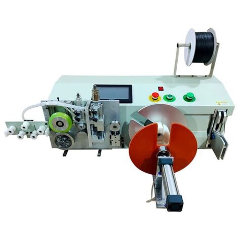 Macchina per il taglio a misura, avvolgimento con e senza bobina e legatura in automatica di cavo Ø1-8mm