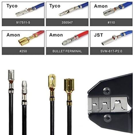 Pinza Crimpatrice Glarks Pinza Crimpatrice Professionale Glarks - Kit 183 Pezzi Con Spellafili Set Crimpatura Professionale