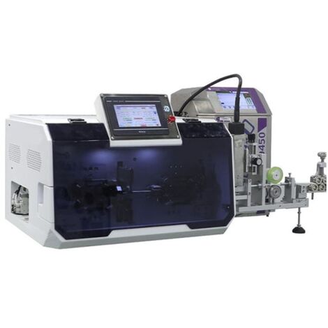 Macchina automatica per taglio e spelatura di cavi unipolari e multipolari (0.5-30 mm²) + marcatrice a inkjet (1/2)