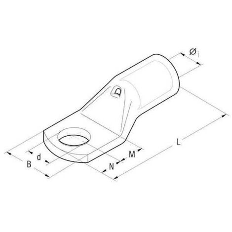 100 Capicorda A Occhiello Non Isolati In Ottone &ndash; Foro 5,2 Mm, Saldabili