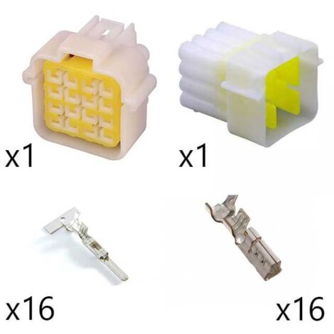 2 Pin Connettore Femmina E Maschio Impermeabile Con Pin S E - Foto 8