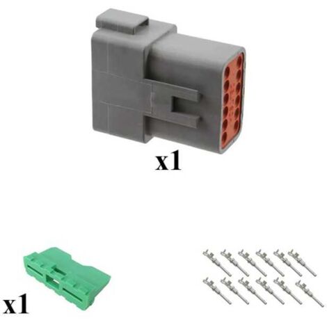 Kit connettore serie DT porta maschio 12 vie