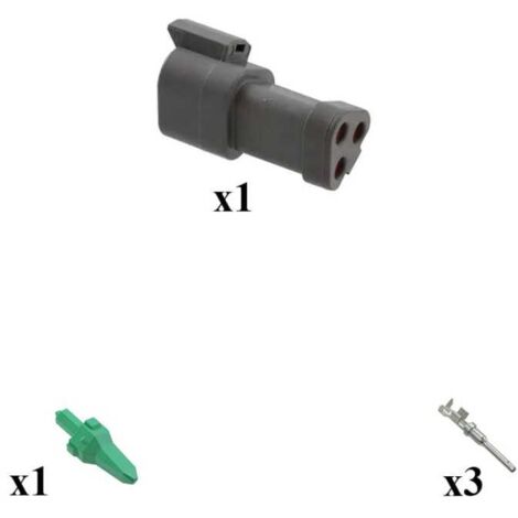 Connettore Maschio Femmina Con Cavo Connettori Elettrici Impermeabili 3 Pin 16 AWG - Confezione Da 5 Per Auto E Barche Connettori Nautici