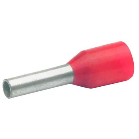 Puntalino a Bussola Lunghezza 12 mm Preisolato Rosso per Cavo 1 mmq