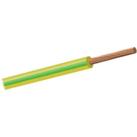 Cavo filo Unipolare FG/19 CEI 20-22 Giallo/verde Sezione 2,5 mmq