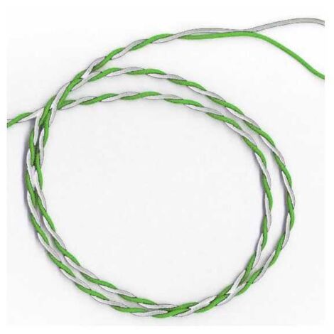 Cavo Filo Unipolare FLRY-B 6722 Twistato 2x1,00 mmq Verde - Verde/Bianco