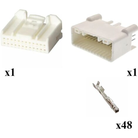 Kit connettore multilock 025 porta femmina 24 vie da circuito stampato