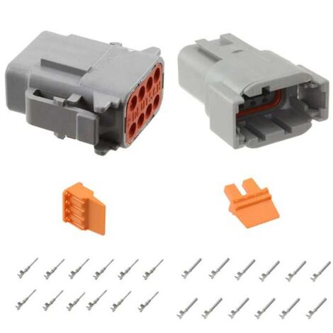 Kit Connettore Serie DTM Maschio Femmina 8 Vie