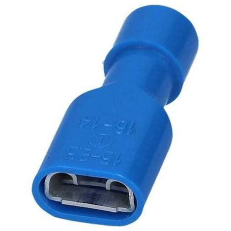 Capocorda Femmina 6,3x0,8 isolato Blu Cembre