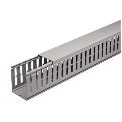 Canaletta Portacavi In PVC - 2 Metri Grigio RAL 7030, Flessibile E Certificata Per Impianti Elettrici - Foto 11