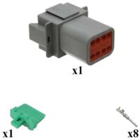 Kit connettore serie DT porta maschio 8 vie C015
