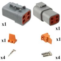 Kit connettore serie DTP maschio femmina 4 vie