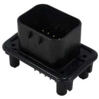 Connettore AmpSeal femmina 14 vie nero da circuito stampato con pin dorato