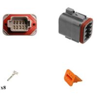 Kit connettore serie DT15 femmina 8 vie da C.S. G003