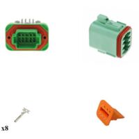 Kit connettore serie DT13 femmina 8 vie da C.S. Verde