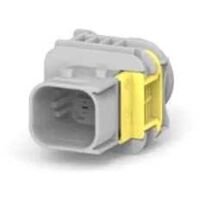 Connettore Heavy Duty Sealed 1.6X0.6 porta maschio 6vie grigio senza guarnizione