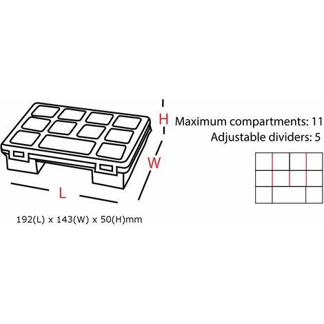 Container Jewelry Tool Box Case Torage - Size 284 x 192 x 50 mm