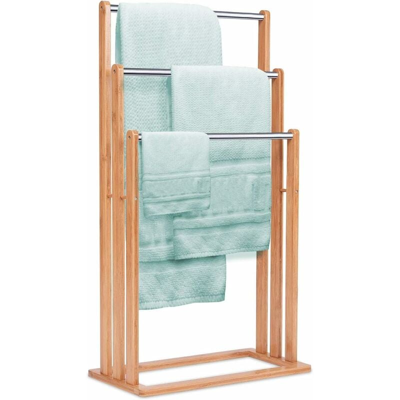 Porta asciugamani bagno da muro 70x8x27 cm Porta salviette bagno in ferro  battuto Porta asciugamano bianco