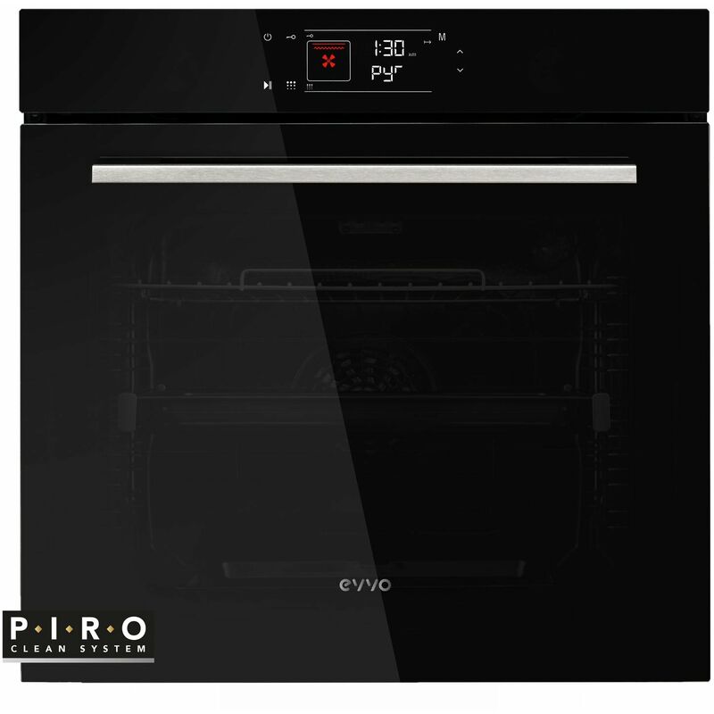 Horno EVVO H3, 2600 W, 78 l, Pirolítico, 8 funciones