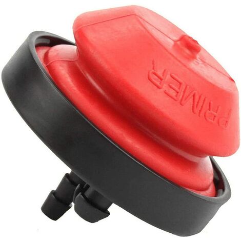 Fraiseuse à neige de rechange - Ampoule Primer pour Craftsman Snow Sweeper Thrower - Compatible avec 570682, 570682A, AV520, HMSK100, HMSK105, HMSK110 - Rouge et noir - Plastique