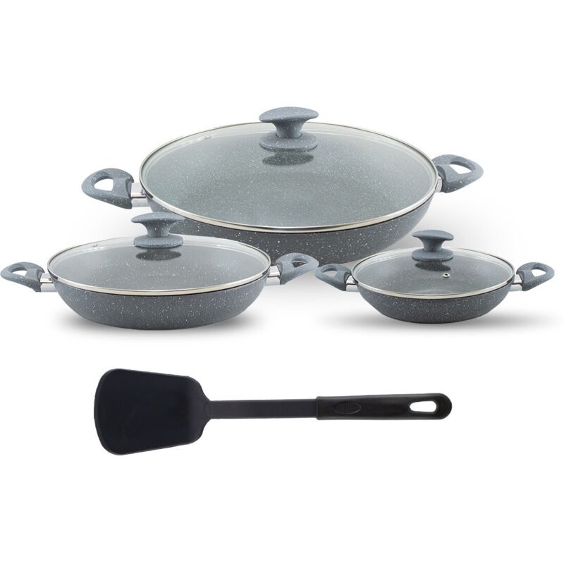 SET DE 3 CASSEROLES AVEC COUVERCLES EN VERRE IMPACT Scanpan - Ambiance