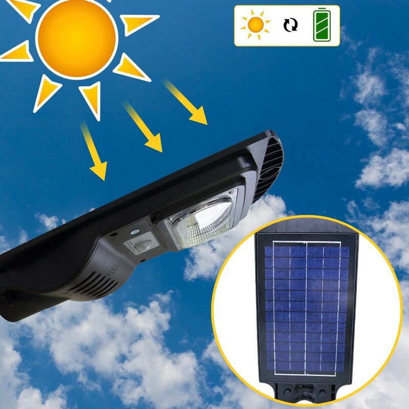 Acheter LED solaire lumière solaire extérieure 80W 4 Mode lumière solaire  étanche capteur de mouvement lumière solaire arrière-cour jardin réverbère
