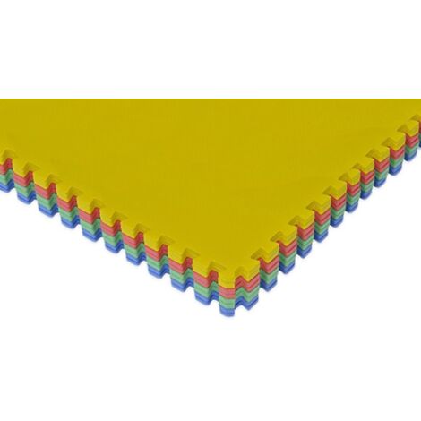 Tapis Sport & Jeu en Mousse Noire - 18 Pièces 62 X 62 cm - Le Poisson