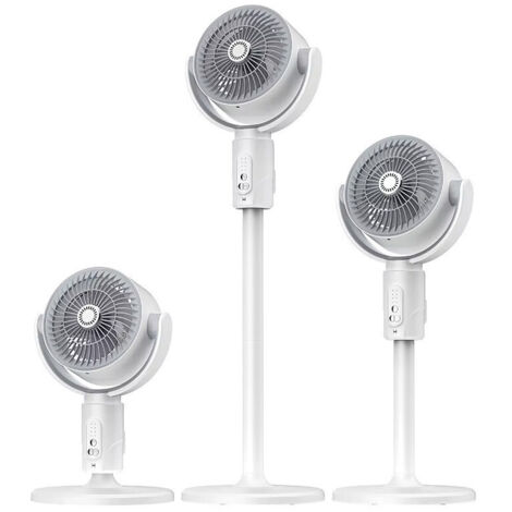 Ventilateur 3en1 sans fil et rechargeable hauteur réglable avec télécommande (1/4)