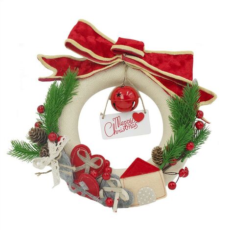 Crochet de Porte pour Couronne décor Père Noël H 38 cm - Objets de  décoration et rangement noël - Décomania