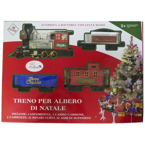 Train à vapeur Train électrique pour sapin Noël coffret noël jouets de