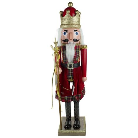 392004 Soldat Casse-noisette 110cm Avec Musique Et Mouvement Bois Et