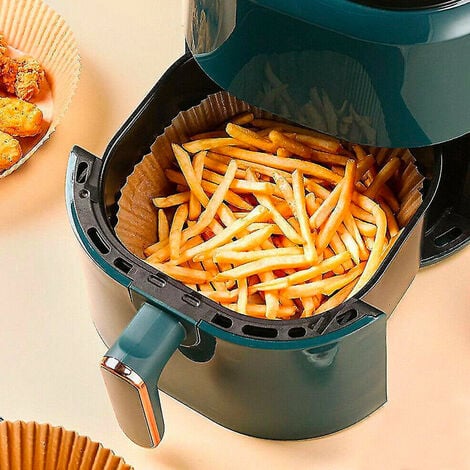 Papier Cuisson Air Fryer, 50 Pièce Air Fryer Parchment Paper, Papier  Cuisson Feuilles, Papier Sulfurisé carré pour Friteuse à Air, Papier  Cuisson Convient pour Friteuse à Air Four Cuiseur Vapeur