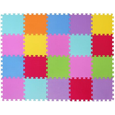 Tapis De Sol Puzzle SIVAN En Mousse EVA Gris – Lot De Carreaux Imbriqués Pour Fitness