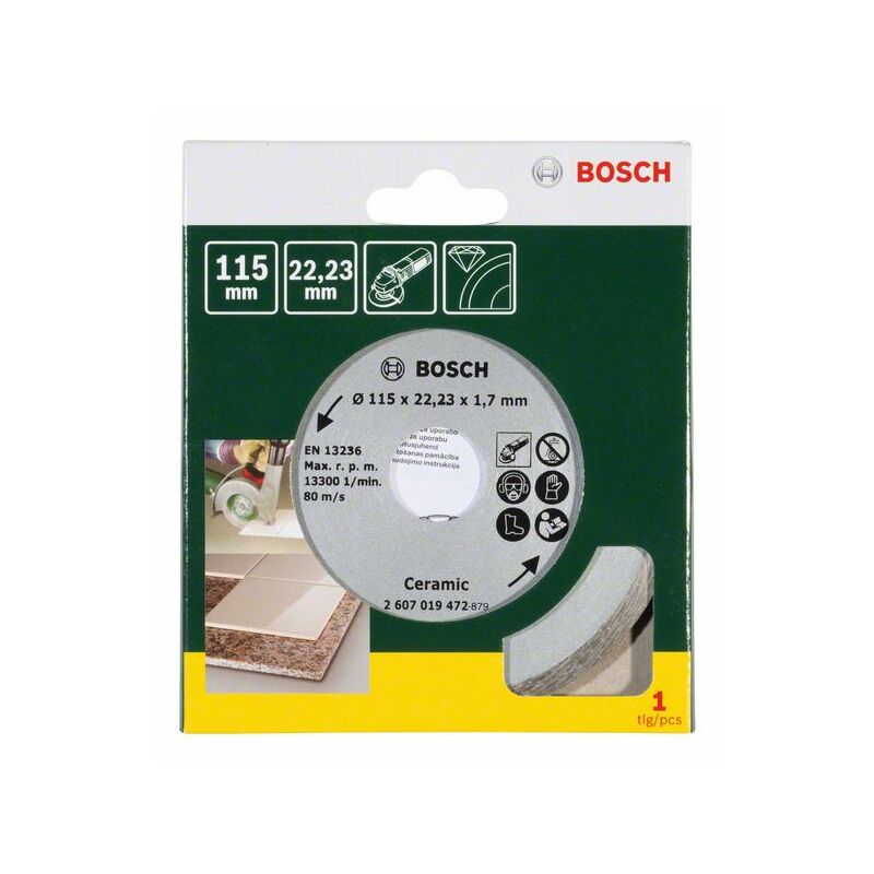 Disque diamant Bosch coupe carrelage en céramique 115mm - Achat