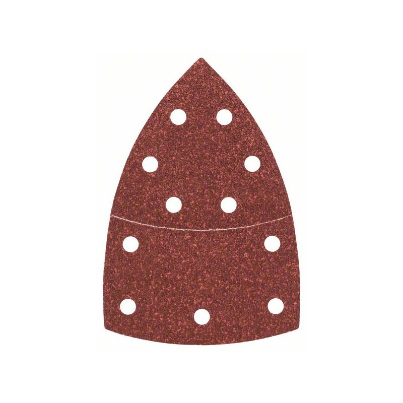 BOSCH 2609256A62 Feuilles abrasives pour ponceuse multi, set de 10 pièces