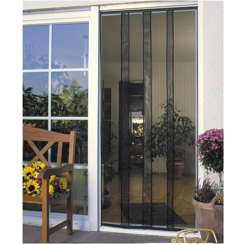 E3/75890 RIDEAU MOUSTIQUAIRE STANDARD ANTHRACITE 100X220CM.