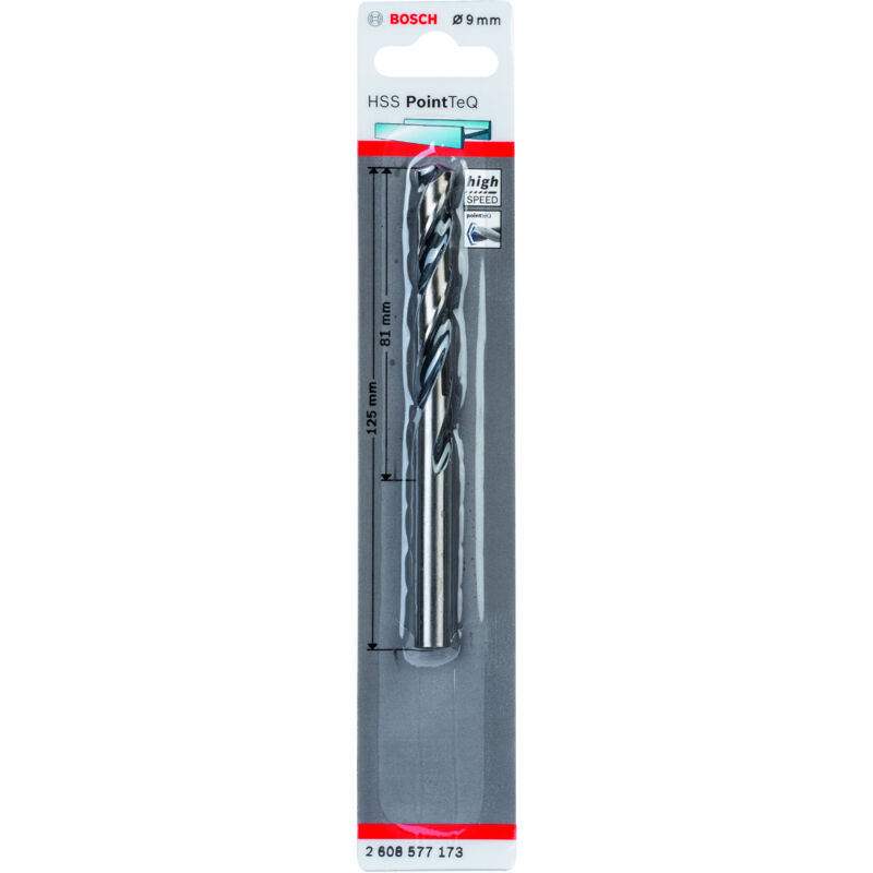 BOSCH 2608577173 Foret hélicoïdal HSS PointTeQ 9,0 mm