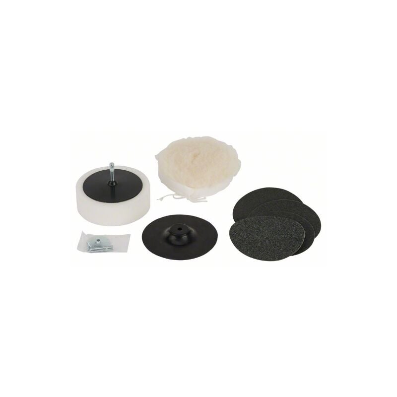 Accessoires de ponçage et de polissage PARKSIDE® - Set composé d'un disque  avec velcro
