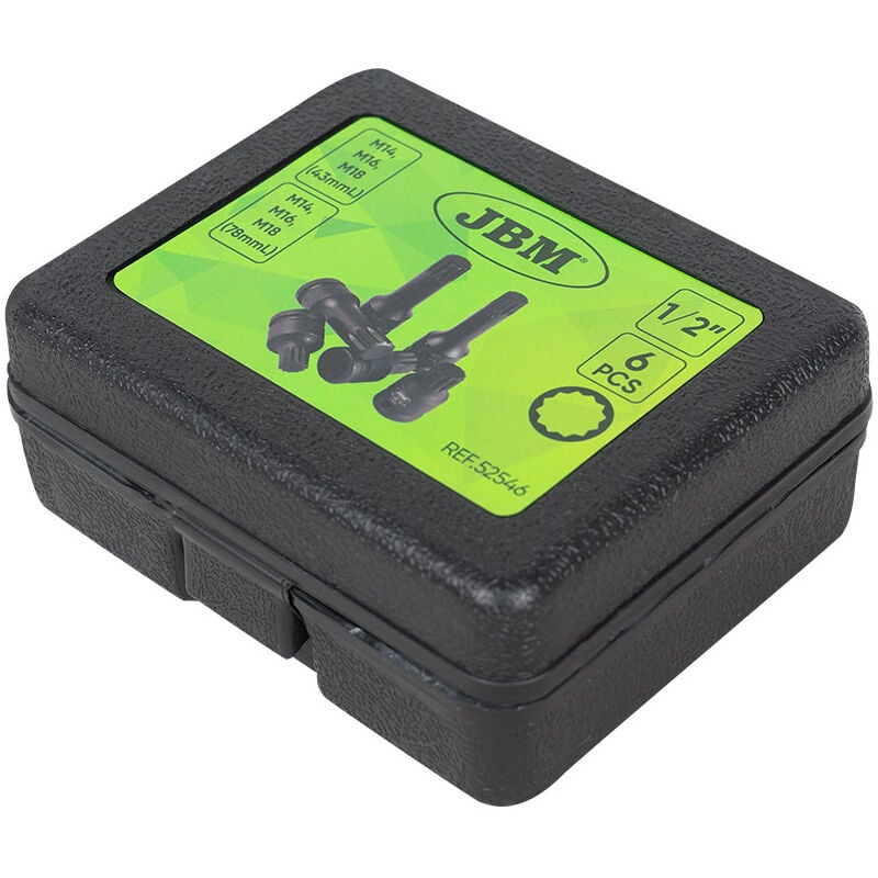 Lot de 6 inserts XZN 1/2