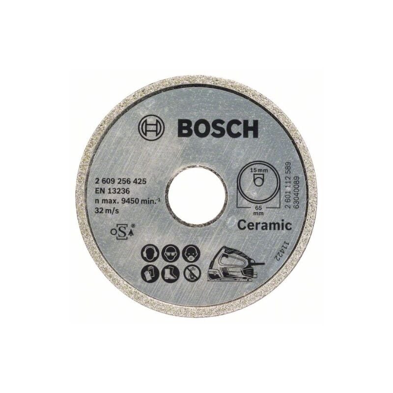 Bosch Accessories Disque à tronçonner diamanté Best for Ceramic (pour la  céramique, Ø 76 mm, Ø d'alésage : 10 mm, accessoires de meuleuses angulaires